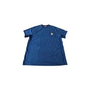 Carhartt Relaxed Fit Blue Pocket T-Shirt, Size Large